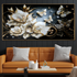 Floral Harmony Butterfly Bliss Crystal Glass Framed Wall Paintings